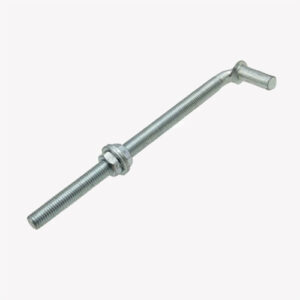 3/4" x 12" J-Bolts or Bolt Hook- 1 CT ZINC PLATED