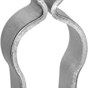 National Hardware Pipe Gate Hinge, 2 in, Steel, Zinc Plated