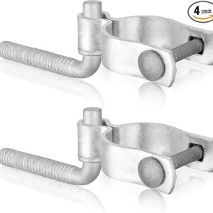 4 Pcs Farm Gate Hinge Set, 5/8'' x 2'' Gate Hinge